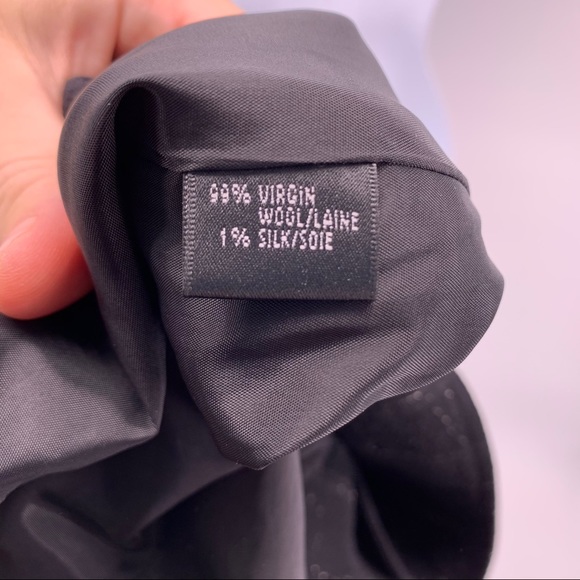 Lafayette 148 NY 1 Button Black Virgin Wool Jacket - Picture 5 of 7